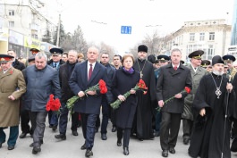 Igor Dodon a participat la evenimentele desfășurate cu prilejul aniversării a 75-a de la eliberarea orașului Bălți