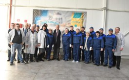 Igor Dodon visited two enterprises in northern Moldova