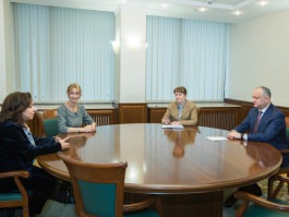 Igor Dodon a avut o întrevedere cu noul Reprezentant PNUD în Republica Moldova