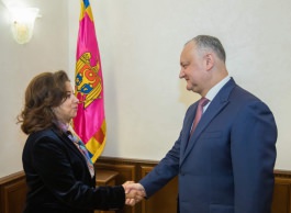 Игорь Додон провел встречу с новым представителем ПРООН в Республике Молдова