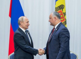 Igor Dodon a avut o întrevedere de lucru cu Vladimir Putin