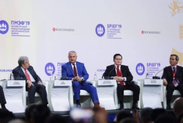 Președintele Republicii Moldova a participat la festivitatea de deschidere a Forumului Economic Internațional din Sankt Petersburg