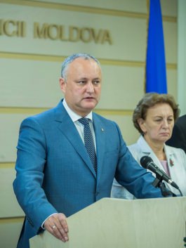Глава государства призывает народ Республики Молдова на мирный марш