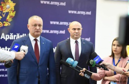 Președintele Republicii Moldova l-a prezentat pe noul ministru al Apărării efectivului instituției
