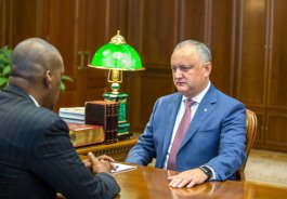 Președintele Republicii Moldova a avut o întrevedere cu Ambasadorul SUA