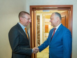 Președintele Republicii Moldova a avut o întrevedere de lucru cu Ministrul Afacerilor Externe al Republicii Letone