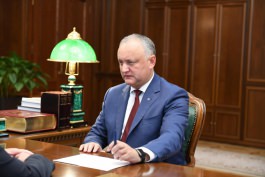 Igor Dodon had a working meeting with Oleg Vasnetsov