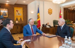 Șeful statului a avut o întrevedere cu Președintele Uniunii Avocaților din Republica Moldova