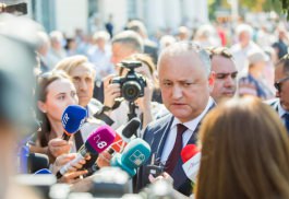 Președintele Republicii Moldova a depus flori cu prilejul Zilei Independenței