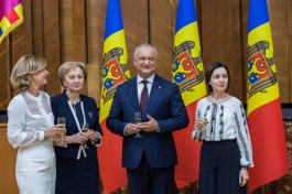 Igor Dodon a ţinut un discurs în cadrul recepţiei oficiale oferite cu prilejul Zilei Independenţei Republicii Moldova