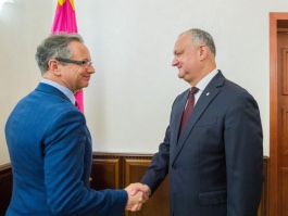 Igor Dodon a avut o întrevedere cu șeful Misiunii OSCE în Moldova