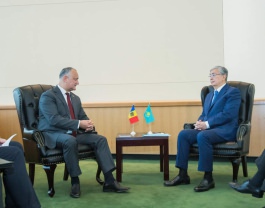 Președintele Republicii Moldova a avut o întrevedere cu Președintele Republicii Kazahstan