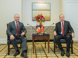 Igor Dodon a avut o întrevedere cu Recep Tayyip Erdoğan