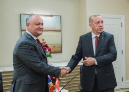 Igor Dodon a avut o întrevedere cu Recep Tayyip Erdoğan