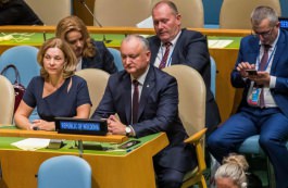 Президент Республики Молдова произнес речь с трибуны Генеральной Ассамблеи Организации Объединенных Наций
