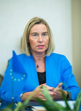 Președintele Republicii Moldova a avut o întrevedere cu Federica Mogherini