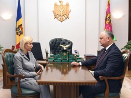 Igor Dodon a avut o întrevedere cu Irina Vlah