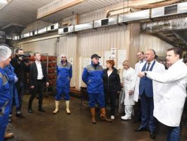 Президент посетил бельцкий мясокомбинат Basarabia Nord