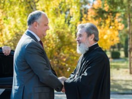 Президент Игорь Додон провел встречу с епископом Бельцким и Фалештским Маркеллом