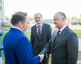 Глава государства посетил Свободную экономическую зону «Бельцы»