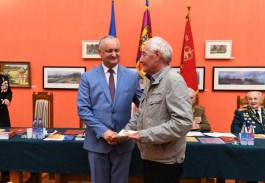 Президент Республики Молдова посетил торжественное собрание, посвященное 20-летию Союза офицеров