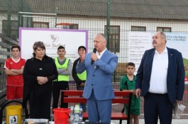 Șeful statului a participat la inaugurarea complexului sportiv din satul Talmaza