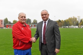 Președintele țării s-a întîlnit cu echipa națională de futsal
