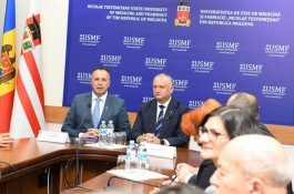Президент Республики Молдова посетил Государственный университет медицины и фармации им. Н. Тестемицану