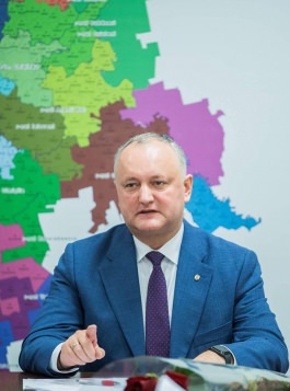 Игорь Додон принял участие в заседании парламентской фракции ПСРМ