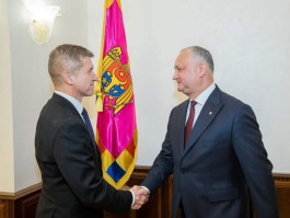 Președintele Republicii Moldova a avut o întrevedere cu noul Ambasador al Marii Britanii