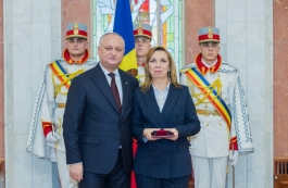 Igor Dodon a înmînat distincții de stat