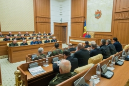 Igor Dodon a participat la o ședință comună a comandamentului Forțelor Armate și Uniunii Ofițerilor