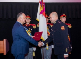 Șeful statului a felicitat angajații Serviciului de Protecţie şi Pază de Stat 