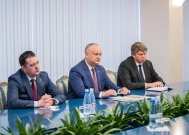 Președintele Republicii Moldova a avut o întrevedere cu delegația Departamentului de Stat SUA