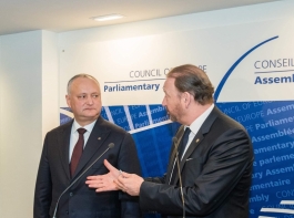 Президент Республики Молдова провел встречу с Председателем Парламентской Ассамблеи Совета Европы