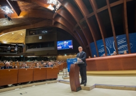 Игорь Додон выступил с речью на очередном заседании Парламентской Ассамблеи Совета Европы