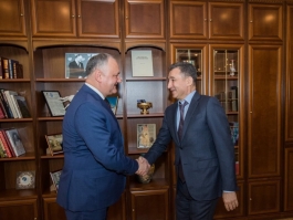 Preşedintele Republicii Moldova a avut o întrevedere cu Ambasadorul Republicii Azerbaidjan