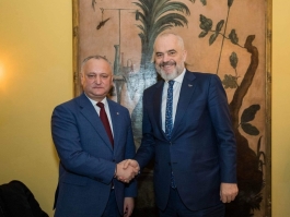 Президент Республики Молдова провел встречу с Премьер-министром Республики Албания