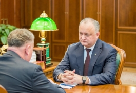 Președintele țării a avut o întrevedere cu președintele raionului Ungheni