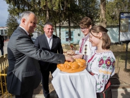 Președintele țării a vizitat satul Bujor, Hîncești