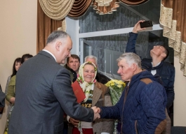 Президент посетил село Бужор Хынчештского района