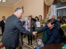 Президент посетил село Бужор Хынчештского района