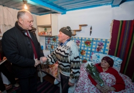 Igor Dodon a vizitat localitatea Nemțeni, Hînceşti