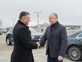 Președintele țării a vizitat aeroportul Bălți-Leadoveni