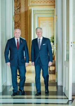 Президент Игорь Додон провел встречу с Королем Бельгии