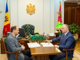 Șeful statului a avut o întrevedere de lucru cu primarul Chișinăului