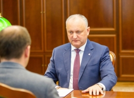 Глава государства провел рабочую встречу с мэром Кишинева