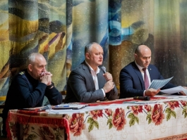 Igor Dodon a participat la ședința zonală cu conducătorii Comisiilor Situații Excepționale din cîteva raioane