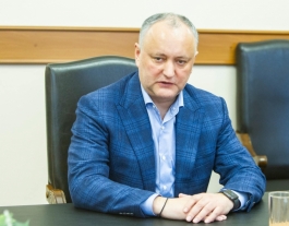 Preşedintele Republicii Moldova a avut o întrevedere cu conducerea Ministerului Afacerilor Interne