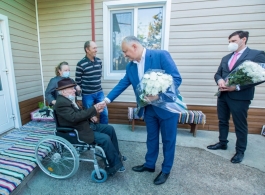 Șeful statului a vizitat doi agenți economici și un veteran din raionul Căușeni